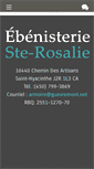 Mobile Screenshot of ebenisteriesterosalie.com