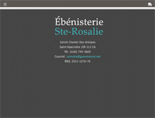 Tablet Screenshot of ebenisteriesterosalie.com